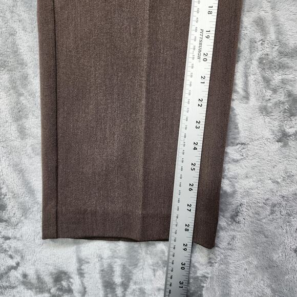 Liz Claiborne Pants Women 10 PETITE Brown Audra High Rise Wide Leg Trouser - Picture 10 of 12